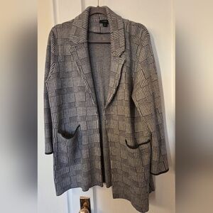 J.Crew Black and White Sweater Blazer